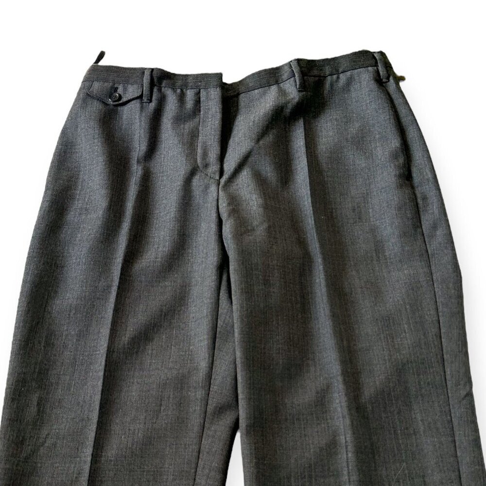 Prada Gray Wool FW2003 Pants w/ Belt Size 46 Italy - Picture 8 of 16